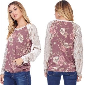 Sale! Make offer! Floral Crew Neck Sweater Top